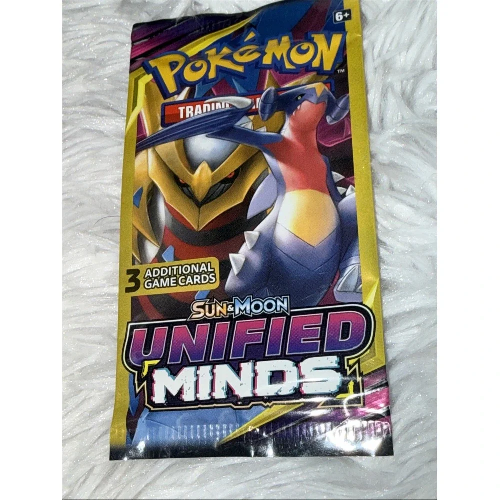 Pokemon TCG Sun Moon Unified Minds 3-Card Booster Pack Giratina Garchomp Sealed